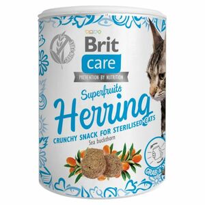 BRIT Care Snack Superfruits Herring se sleděm a rakytníkem pro kočky 100 g obraz