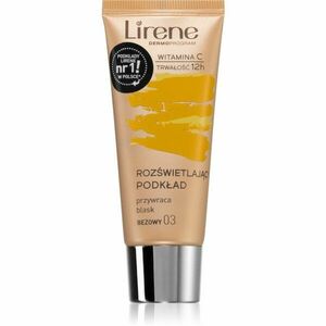Lirene Vitamin C rozjasňující fluidní make-up pro dlouhotrvající efekt odstín 03 Beige 30 ml obraz
