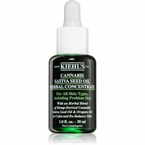 Kiehl's Cannabis Sativa Seed Oil Herbal Concentrate zklidňující olejové sérum pro všechny typy pleti včetně citlivé 30 ml obraz