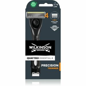 Wilkinson Sword Quattro Precision Trimmer holicí strojek + náhradní břity 1 ks obraz