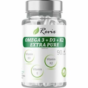 Revix Omega 3 + D3 + K2 Extra Pure kapsle pro správnou funkci srdce 90 cps obraz