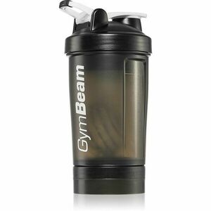 GymBeam Blend Bottle sportovní šejkr + zásobník barva Black White 450 ml obraz