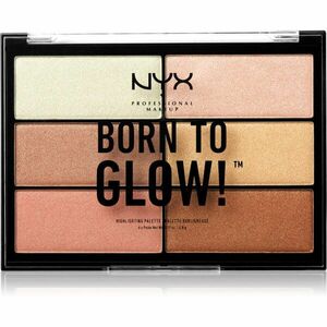 NYX Professional Makeup Born To Glow paletka rozjasňovačů odstín 01 6x4, 8 g obraz