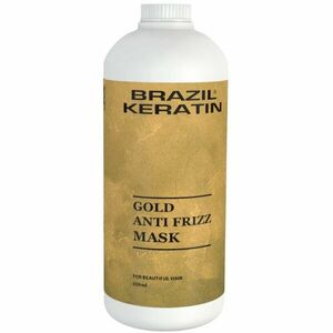 Brazil Keratin Gold Anti Frizz Mask keratinová regenerační maska pro poškozené vlasy 550 ml obraz