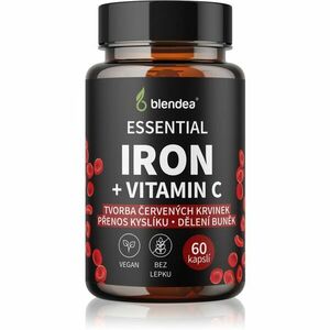 Blendea Iron + Vitamin C kapsle pro normální tvorbu červených krvinek a hemoglobinu 60 cps obraz