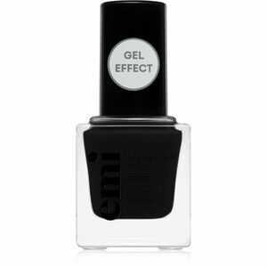 emi E.MiLac Gel Effect Ultra Strong lak na nehty s gelovým efektem bez použití UV/LED lampy odstín Little Black Dress #050 9 ml obraz