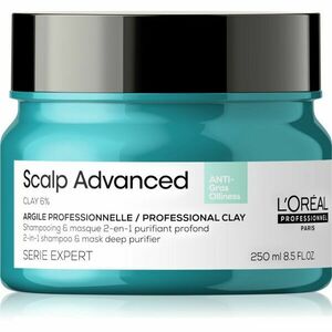 L’Oréal Professionnel Serie Expert Scalp Advanced šampon a maska 2 v 1 pro mastné vlasy a vlasovou pokožku 250 ml obraz