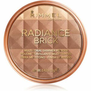 Rimmel Radiance Brick bronzující rozjasňující pudr odstín 002 Medium 12 g obraz