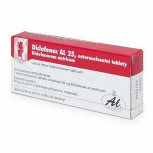 DICLOFENAC AL 25mg enterosolventní tablety 20 kusů obraz