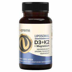 NUPREME Liposomal Vitamín D3 + K2 30 kapslí obraz