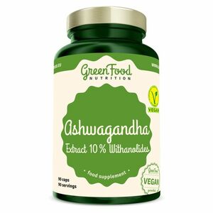 GREENFOOD NUTRITION Ashwagandha extract 10% withanolides 90 kapslí obraz