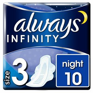 ALWAYS Night Hygienické vložky s křidélky 10 ks obraz