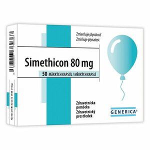 GENERICA Simethicon 80 mg 50 měkkých želatinových kapslí obraz