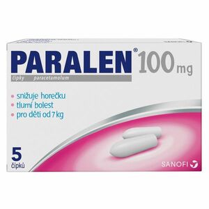 PARALEN pro děti 100 mg 5 čípků obraz