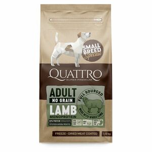 QUATTRO Dry SB Adult Jehně granule pro psy 1 ks, Hmotnost balení: 1, 5 kg obraz