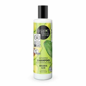 Organic Shop Regenerační šampon pro poškozené vlasy Avokádo a olivy 280 ml obraz