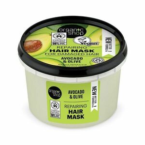 Organic Shop Regenerační maska pro poškozené vlasy Avokádo a olivy 250 ml obraz