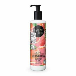Organic Shop Aktivní osvěžující sprchový gel Grapefruit a limetka 280 ml obraz