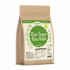 GreenFood Nutrition Low Sugar rýžová kaše natural 500 g obraz