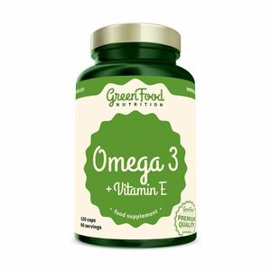 GreenFood Nutrition Omega 3 + Vitamin E 120 kapslí obraz