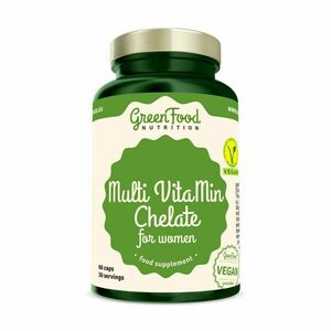 GreenFood Nutrition Multi VitaMin Chelate pro ženy 60 kapslí obraz