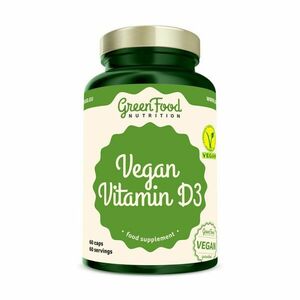 GREENFOOD NUTRITION Vegan vitamin D3 60 kapslí obraz