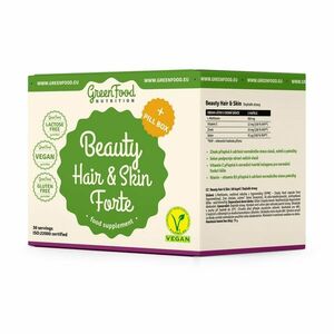GreenFood Nutrition Beauty Hair & Skin Forte + Pillbox obraz