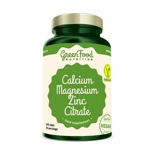 GreenFood Nutrition Calcium Magnesium Zinc Citrate 120 kapslí obraz