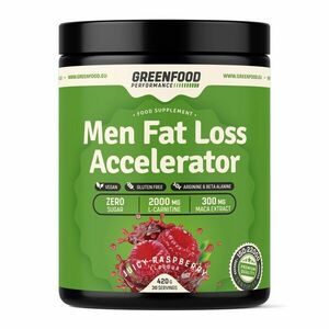 GreenFood Performance Men Fat Loss Accelerator Juicy malina 420 g obraz
