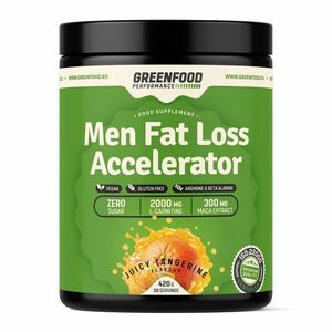 GreenFood Performance Men Fat Loss Accelerator Juicy mandarinka 420 g obraz
