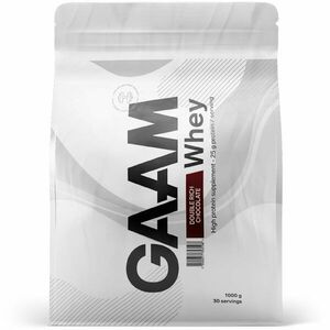 GAAM 100% Whey Premium syrovátkový protein příchuť Double Rich Chocolate 1000 g obraz