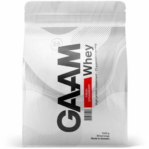 GAAM 100% Whey Premium syrovátkový protein příchuť Fresh Strawberry 1000 g obraz