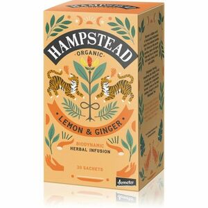 Hampstead Tea London Lemon & Ginger BIO porcovaný čaj 20 ks obraz