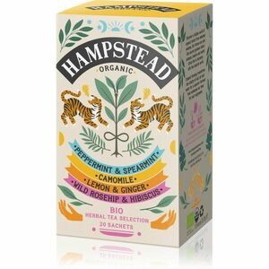 Hampstead Tea London Organic Herbal Infusions Selection Pack BIO porcovaný čaj 20 ks obraz