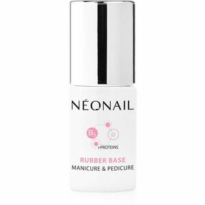 NeoNail Manicure & Pedicure Rubber Base podkladový lak pro gelové nehty s proteinem 7, 2 ml obraz