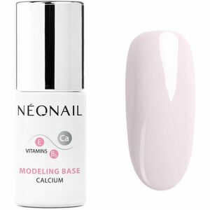 NEONAIL Modeling Base Calcium podkladový lak pro gelové nehty s vápníkem odstín Basic Pink 7, 2 ml obraz
