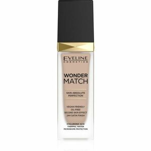 Eveline Cosmetics Wonder Match dlouhotrvající tekutý make-up s kyselinou hyaluronovou odstín 35 Sunny Beige 30 ml obraz
