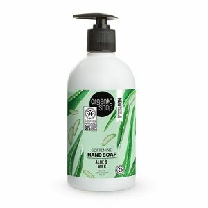 Organic Shop Zjemňující mýdlo na ruce Aloe a mléko 500 ml obraz