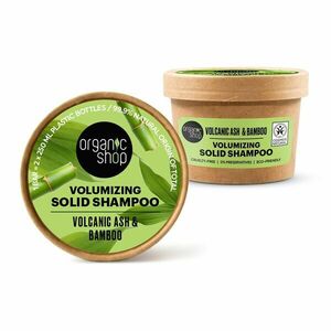 Organic Shop Tuhý šampon pro objem vlasů Sopečný popel a bambus 60 g obraz