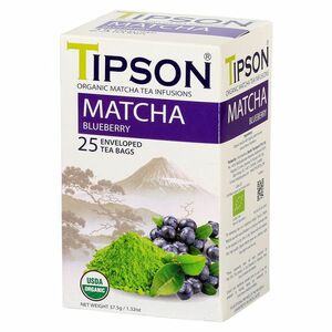 TIPSON Matcha Blueberry 25 sáčků BIO obraz