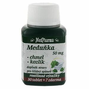 MEDPHARMA Meduňka chmel kozlík 37 tablet obraz
