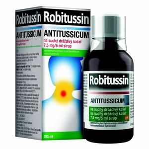 ROBITUSSIN Antitussicum sirup na suchý a dráždivý kašel 100 ml 7.5mg/5ml obraz