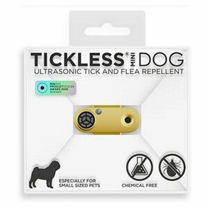 TICKLESS Mini dog nabíjecí ultrazvukový odpuzovač klíšťat a blech zlatá obraz