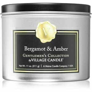 Village Candle Gentlemen's Collection Bergamot & Amber vonná svíčka v plechovce 311 g obraz