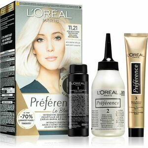 L’Oréal Paris Préférence Le Blonding barva na vlasy pro zesvětlení vlasů odstín 11.21 Ultra-Light Cool Pearl Blonde 1 ks obraz