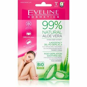 Eveline Cosmetics 99% Natural Aloe Vera zklidňující gel po depilaci 2x5 ml obraz