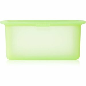 Lékué Reusable Silicone Box nádoba na skladování potravin barva Translucent Green 1000 ml obraz