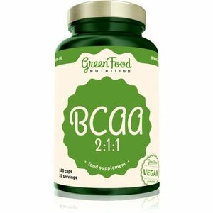 GreenFood Nutrition BCAA 2: 1: 1 podpora růstu svalů 120 cps obraz