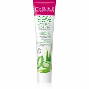 Eveline Cosmetics 99% Natural Aloe Vera zklidňující depilační krém linie bikin a podpaží 125 ml obraz