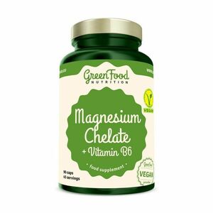 GreenFood Nutrition Magnesium Chelate + Vitamin B6 90 kapslí obraz
